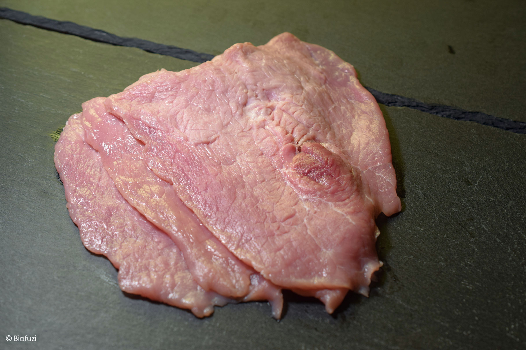Bio Schnitzl geschnitten